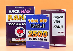 Combo Hack Não Kanji + Hack Não 1700 Từ Vựng Tiếng Nhật Giao Tiếp