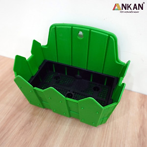 Chậu Nhựa Trồng Cây ANKAN Để Treo Ban Công, Treo Tường, Ngoài Trời, Sân Vườn, Kích Thước 24 x 19cm, Nhựa Cao Cấp