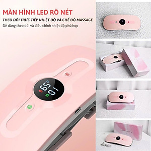 Máy Massage Làm Ấm Bụng, Đai Đeo Giảm Đau Bụng Kinh Nguyệt, Làm Ấm Tử Cung Cho Phụ Nữ Đến Kì 3 CHẾ ĐỘ