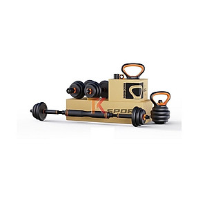 Bộ Tạ Tay (6 in 1) Composite FED Kết hợp tạ đẩy(40 kg)Đa Năng Cao cấp --- hàng chính hãng