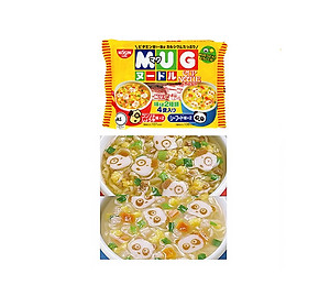 Combo 2 Gói Mì ăn dặm cho trẻ trên 1 tuổi Nissin MUG Cup Noodle 96g (4 gói nhỏ bên trong, 2 hương vị)
