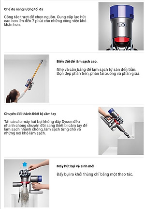 Máy hút bụi Dyson V8 Absolute Hàng chính hãng