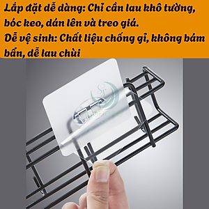 Giá treo dao kéo và dụng cụ nhà bếp dán tường không khoan- Kệ treo đồ nhà bếp đa năng chống rỉ sét - Kệ dán tường treo dao muỗng tiện lợi- Giá đỡ dụng cụ bếp bằng kim loại sơn tĩnh điện- Kệ nhà bếp treo tường chịu lực cao