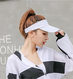 Mũ lưỡi trai nửa đầu không nóc có khóa sau - thoáng mát dành cho chị em chơi thể thao