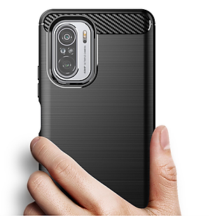Ốp lưng chống sốc Vân Sợi Carbon cho Xiaomi Redmi K40 /K40 Pro - Hàng nhập khẩu