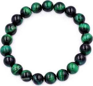 Chuỗi đeo tay Đá Mắt Hổ Xanh Lá Size 8 ly 21 hạt - hợp mệnh Hỏa, mệnh Mộc