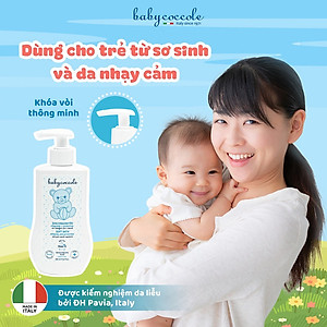 Sữa tắm giữ ẩm cho bé Babycoccole 0M+ chiết xuất hoa sen