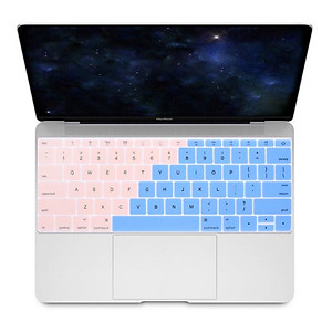 Miếng phủ bàn phím bằng silicon chống bụi, chống nước bảo vệ cho Macbook màu Ombre