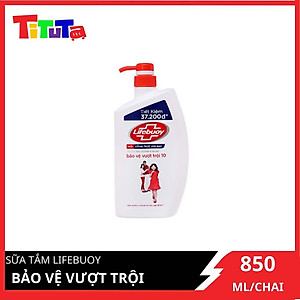 Sữa Tắm Lifebuoy Sạch Khuẩn Bảo Vệ Khỏi 99.9% Vi Khuẩn Chứa Ion Bạc+ Hỗ Trợ Cùng Đề Kháng Da Tự Nhiên Chai 800G