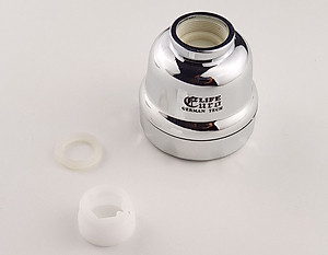 Đầu Vòi Tăng Áp 1 Chế Độ Chảy Mạ Chrome Eurolife EL-TA03 (Trắng Bạc)