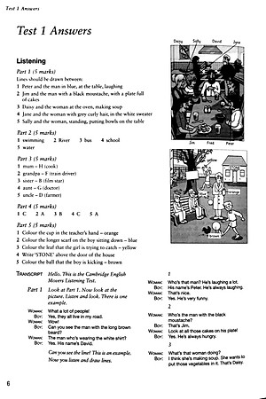 Cambridge English Movers 1 for Revised Exam from 2018 Ans Booklet