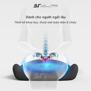 Đệm Mông Nâng Đỡ Đa Chức Năng Công Thái Học, Đệm Lót Ghế Cao Su Non, Văn Phòng, Ô Tô Xe Hơi - Sairui