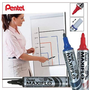 Bút dạ bảng Pentel MWL5 viết mực đều có thể viết dốc ngược mà không cần cồn
