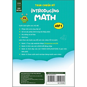 Sách Toán Chuẩn Mỹ - Introducing Math - Lớp 1