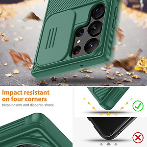 Ốp Lưng Nillkin cho Samsung Galaxy S23 Ultra Với Nắp Trượt Camera bảo vệ , chống shock Nillkin CamShield Pro - Hàng chính hãng