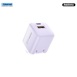 Củ sạc nhanh GaN công suất 33W Remax RP-U25 chuẩn kép PD + QC 3.0 - Hàng chính hãng