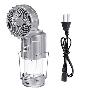 Đèn Pin Camping 3 in 1 Đèn Bão Du Lịch Đi Câu Cá Cắm Trại Picnic Sạc Năng Lượng Mặt Trời Có Quạt Kiêm Sạc Dự Phòng - Hàng Loại 1 - Chính Hãng MINIIN