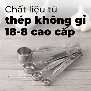 Bộ Muỗng Đong Định Lượng KAI Nhật Bản - Select 100 - Bộ 4 Cái/5 Cái