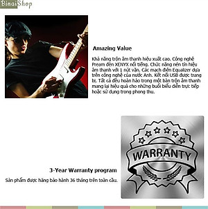 Behringer XENYX Q802S - Mixer Thu Âm 8 Cổng Vào - Hàng Nhập Khẩu