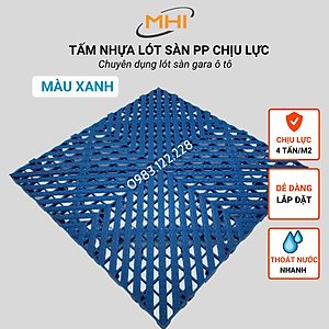 [COMBO 11] Thảm nhựa lót sàn gara ô tô MHI - Cao 2.5 cm / trung tâm chăm sóc xe ô tô, khu vực rửa xe ô tô