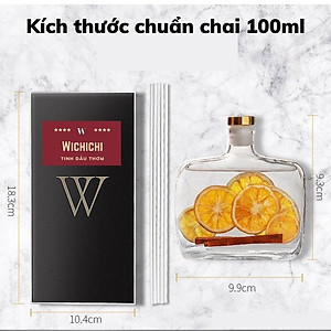 Nước Hoa Thơm Phòng Hoa Nhài Tây - Tạo Không Gian Thoái Mái Có Que Gỗ Lọ Tự Khuếch Tán 100ml