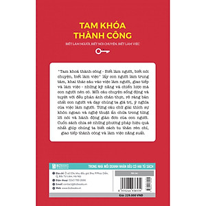 Sách Tam khoá thành công - Biết làm người, biết nói chuyện, biết làm việc