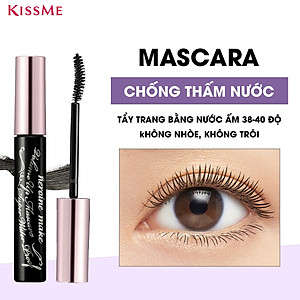 Mascara Chống Trôi Siêu Bền Giúp Nâng Cong Và Dày Mi Kissme Volume Up Mascara Super WP (6 G)