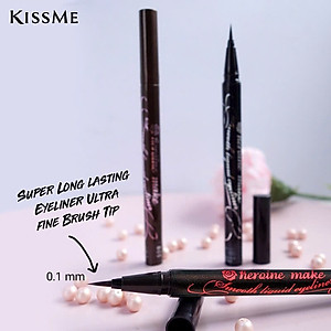 Bút Kẻ Mắt Nước Siêu Chống Trôi Nét Siêu Sắc Mãnh Kissme Heroine Make Smooth Liquid Eyeliner Super Keep (0.1 G)