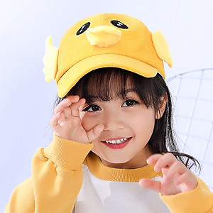 Mũ lưỡi trai vịt cho bé trai bé gái từ 1-7 tuổi vải nhung 5 màu