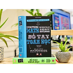 Sách sổ tay toán học, tổng hợp kiến thức toán từ lớp 4 đến lớp 9 - bìa cứng, in màu