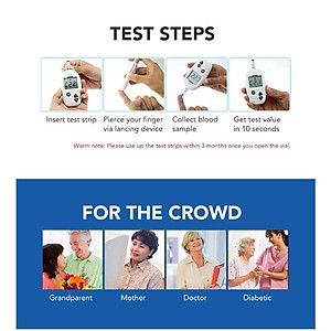 Máy Đo Đường Huyết Sinocare Safe-Accu Chính Hãng, Bảo Hành Trọn Đời, Kèm Bút Chích Máu, 25 Que & 25 Kim