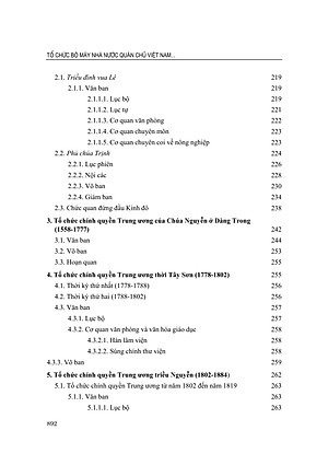 Tổ Chức Bộ Máy Nhà Nước Quân Chủ Việt Nam Từ Năm 939 Đến Năm 1884