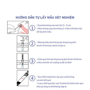 Combo 3 hộp x 2 kit QuickVue Covid-19 Test nhanh tại nhà (lấy mẫu mũi chỉ 1.5 - 2cm không gây đau) - Hàng Mỹ chính hãng