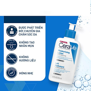 Sữa dưỡng giúp dưỡng ẩm dành cho da khô CeraVe Moisturising Lotion