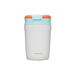 Bình giữ nhiệt LocknLock 320ml LHC4290YRED thép 316L, Hàng chính hãng, nắp bật hai chiều, có ống hút - JoyMall