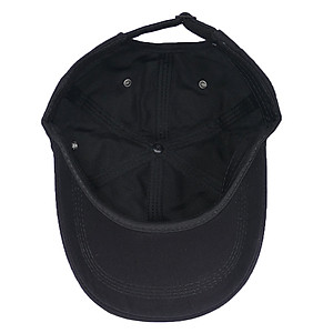 Mũ lưỡi trai trơn không thêu họa tiết, chất liệu vải kaki dầy bền đẹp, có khóa điều chỉnh size đầu - Hạnh Dương