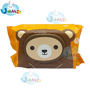 Combo 6 Gói Khăn Ướt AGI Không Mùi Gấu Nâu (100 tờ x 6 gói)