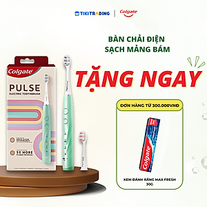 Bàn chải điện Colgate PULSE công nghệ sóng âm, sạch mảng bám gấp 5 lần, pin 60 ngày