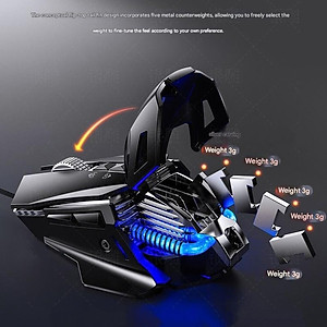 Chuột cơ gaming led RGB 7200DPI G10 mechanical Gaming mouse Esport cho máy tính laptop