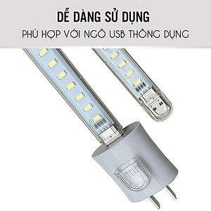 Đèn Led Thanh 8 Bóng Để Bàn Đầu Gắn Ngõ USB Dự Phòng 4W (0.5W/led) Siêu Sáng