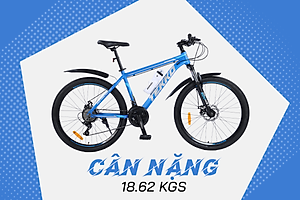 Xe đạp Tekko thể thao R250 cỡ 26 inch - Phù hợp với người cao từ 1m45 trở lên