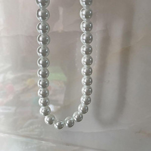 N389 vòng cổ hạt Trai, dây chuyền hạt bẹt choker 40cm hạt nhiều kích cỡ nhiều kiểu dáng sang trọng cho nữ