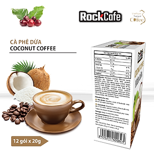 Cà phê dừa ROCKCAFE (Hộp 12 gói)