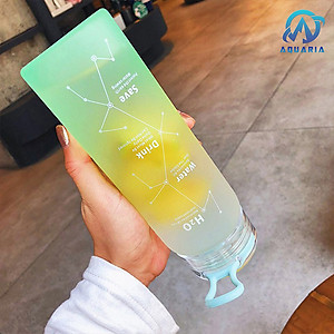 Bình Nước Thủy Tinh WATER Phong Cách Hàn Quốc 460ml 