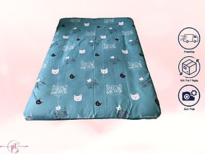 Áo Bảo Vệ Nệm Bông Xuất Nhật Loại 2 Mặt Có Khóa Kéo [Đủ size] - Giao Màu Ngẫu Nhiên