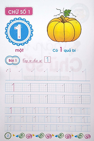 Vở Tập Tô Số - Dành Cho Trẻ Chuẩn Bị Vào Lớp 1