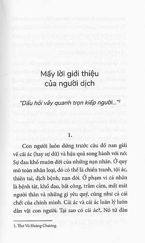 Sách Cái Ác - Một Thách Thức Đối Với Tiết Học Và Thần Học