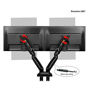 Giá Treo 2 Màn Máy Tính Gắn Bàn Đa Năng Nhập Khẩu North Bayou F160 (17-27 inch)