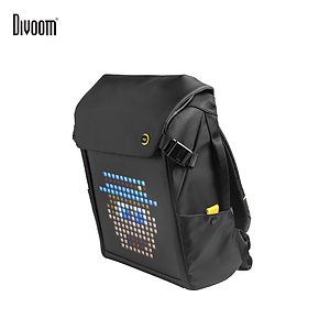 Balo Divoom – Pixoo Backpack-M có màn hình LED tùy chỉnh bằng APP, ngăn chứa lớn vừa Laptop 14 Inch, chống thấm nước cho hoạt động ngoài trời