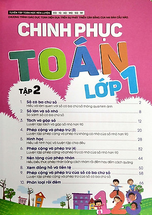 Tủ Sách Tư Duy Toán Học HQ - Chinh Phục Toán Lớp 1 Tập 2